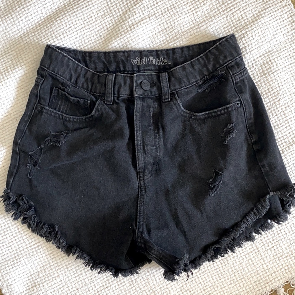 Wild Fable Black Denim Shorts